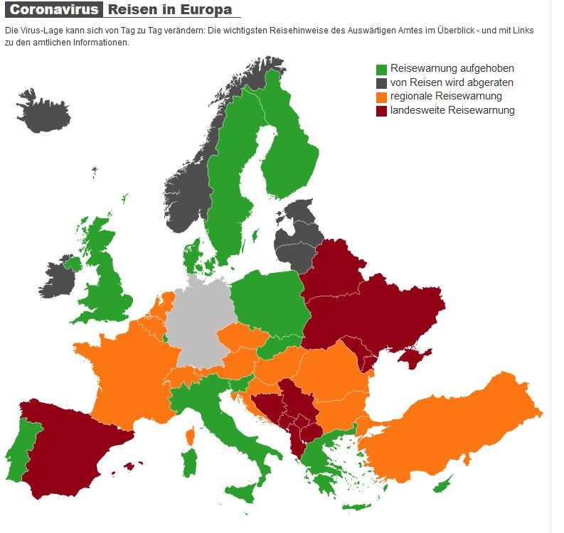 photo Spanien Risikogebiet Rki Karte weltweite reisebestimmungen in zeiten
