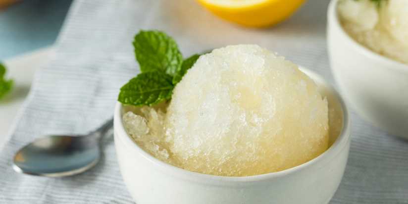 Lemon granita with ice cream maker - Blog de Claudia&Julia