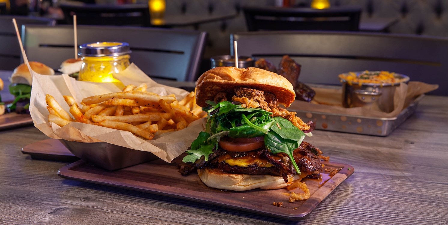 $49 – Smoked Burgers & BBQ: Lunch or Dinner for 2 | Travelzoo