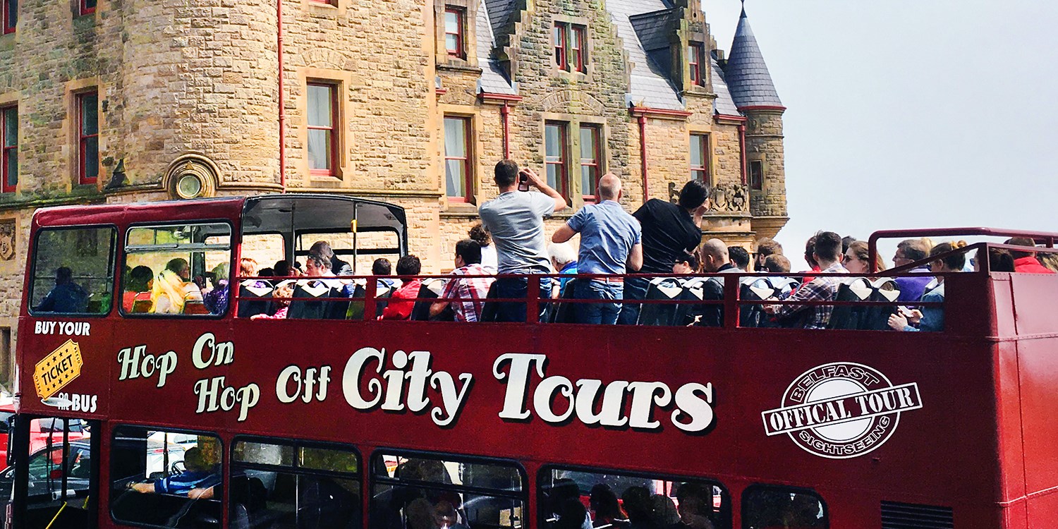 £8 Hopon, hopoff Belfast bus tour 48hour pass Travelzoo