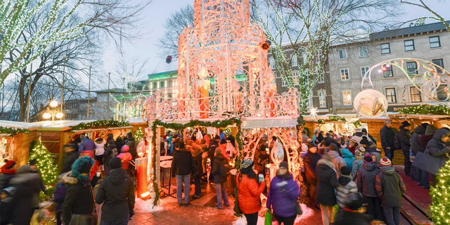 Explore Quebec's Christmas Market w/Air Travelzoo