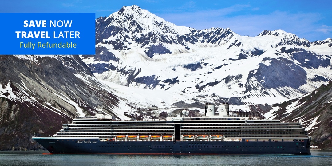 Alaska 2022 Cruise w/Drinks + 3rd/4th Guests Sail Free Travelzoo