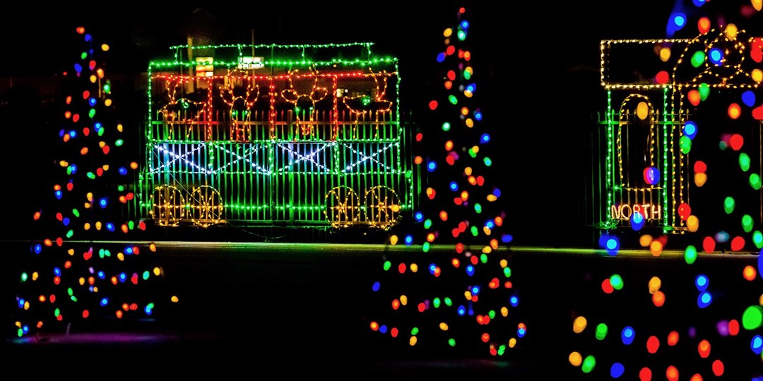 Lv Motor Speedway Christmas Lights