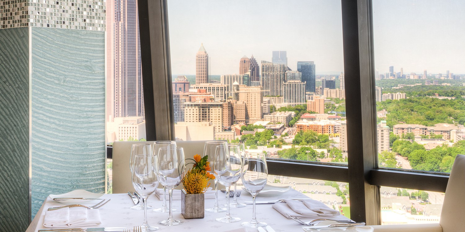 129 Nikolai's Roof Atlanta Dinner & Wine for 2 Travelzoo