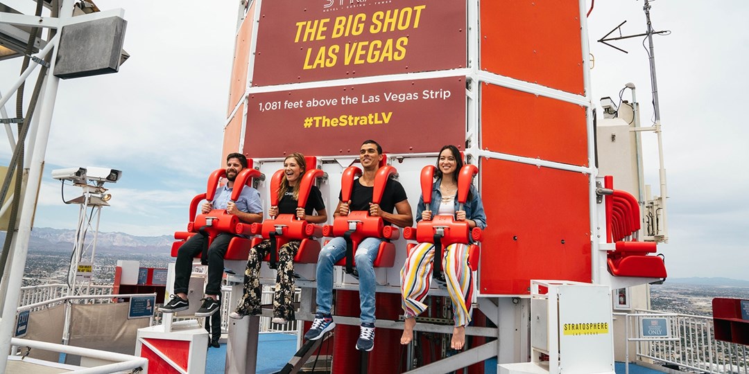 Big Shot Thrill Ride, Stratosphere Las Vegas Stock Photo - Alamy