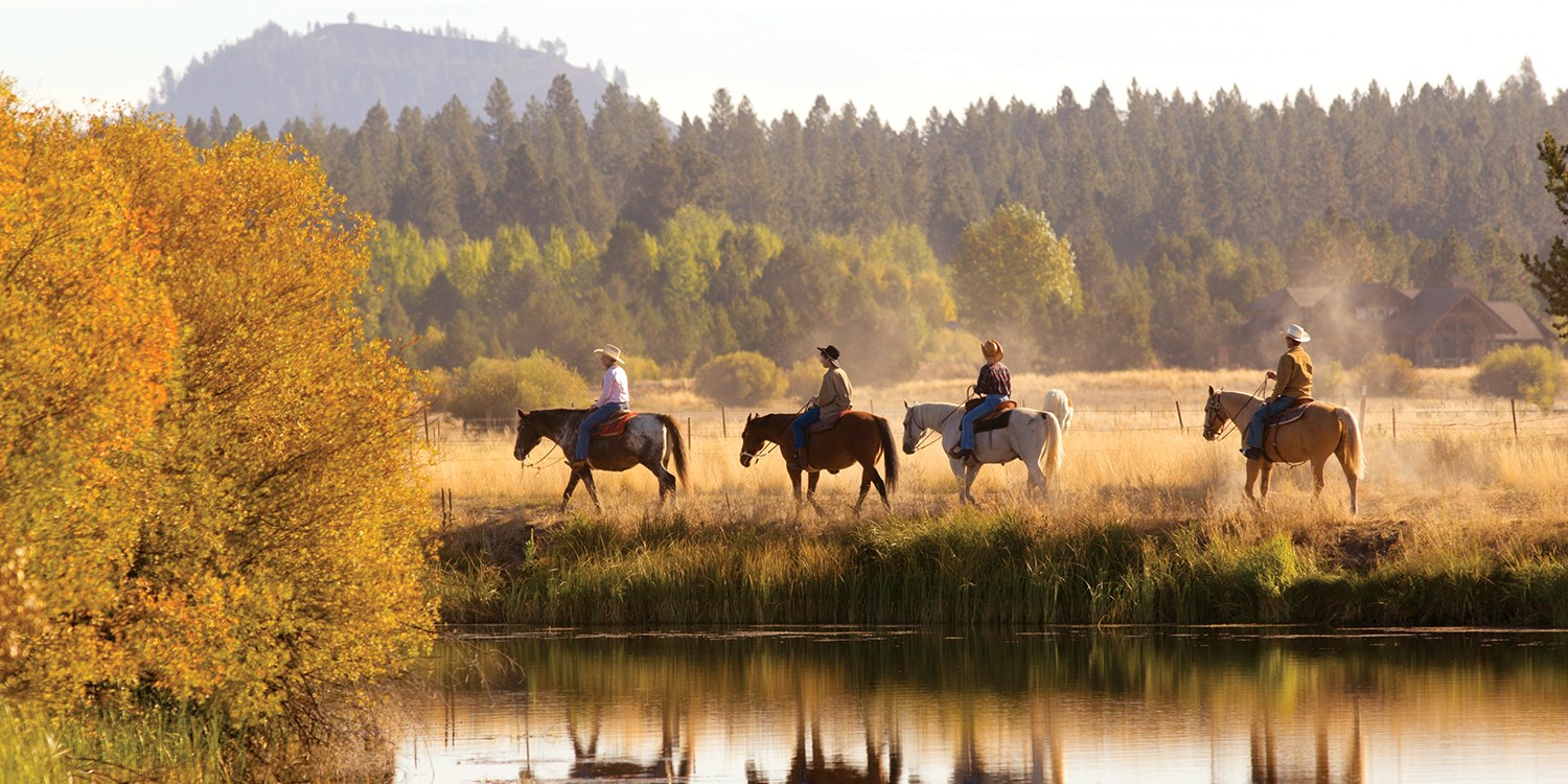Check out the Oregon scenery with a horseback ride