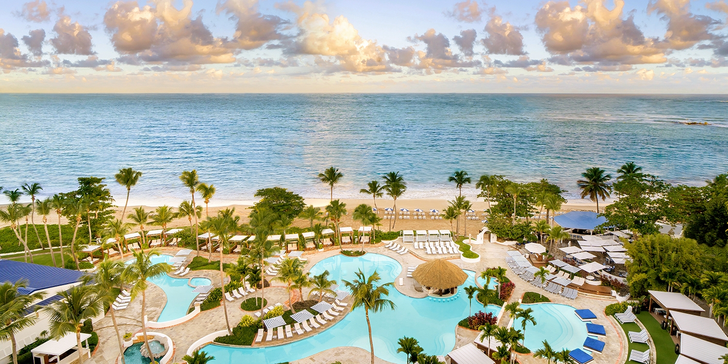Get into the island vibe when you kick back in a poolside lounge chair