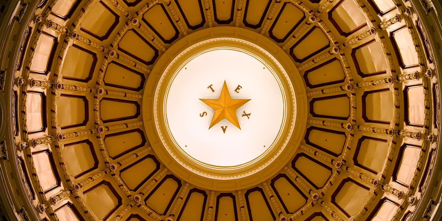 The Texas Capitol is a 15-minute walk from the hotel