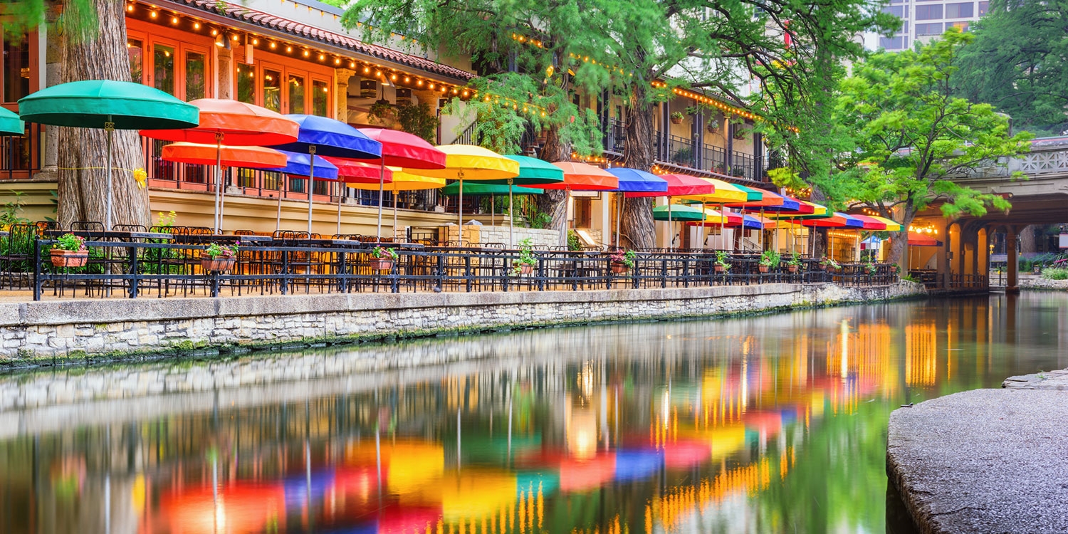 The hotel is on the San Antonio River Walk near restaurants, bars, shopping and entertainment