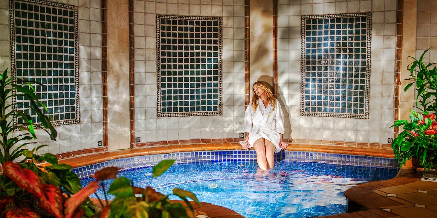 Relax and unwind in the spa's hot tub, steam room, relaxation room or sauna