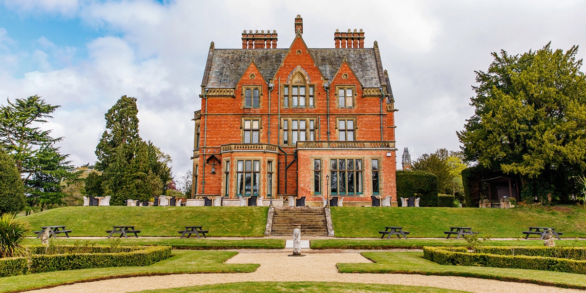 Wroxall Abbey sits in a 27-acre country estate