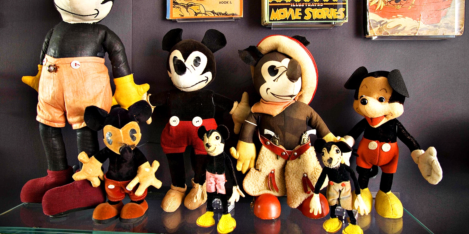 The museum yesterday. Mickey Mouse 1930 Toys.